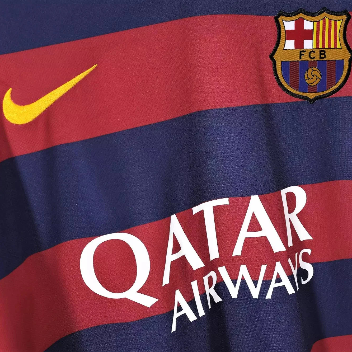 Camisa Barcelona 2015/16 Home - Manga Longa