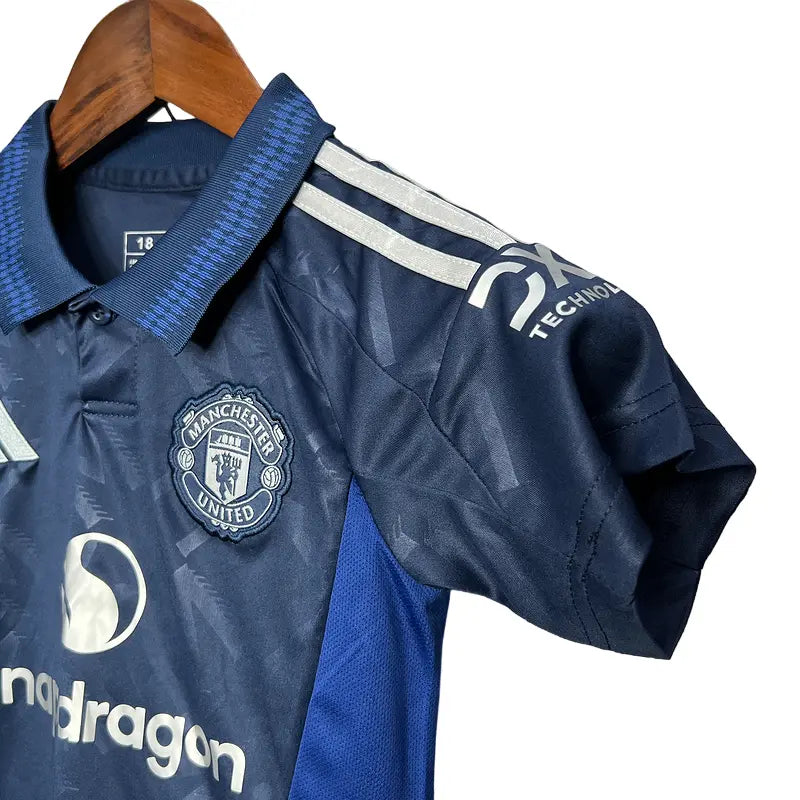 Camisa Manchester United 2024/25 Away - Kit Torcedor Infantil