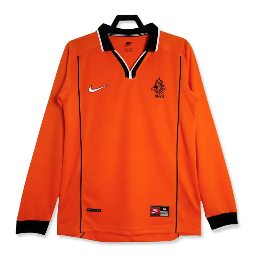 Camisa Holanda 1998 Home - Manga Longa