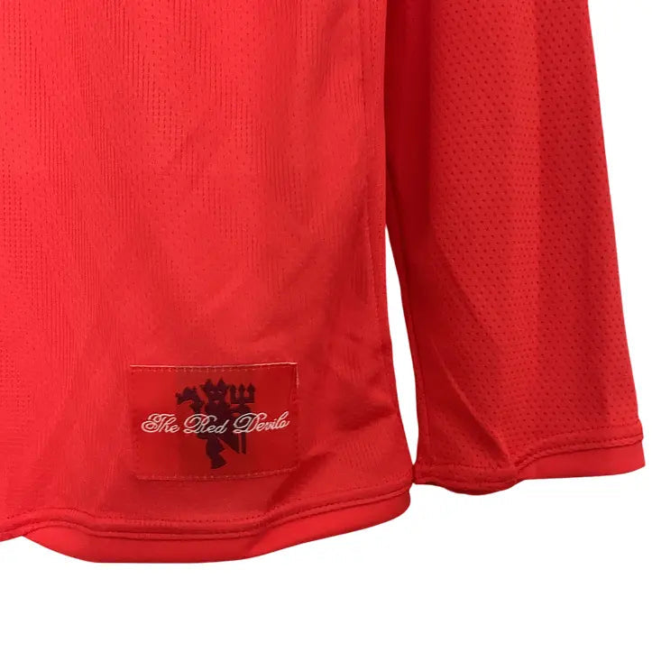 Camisa Manchester United 2007/08 Home - Manga Longa