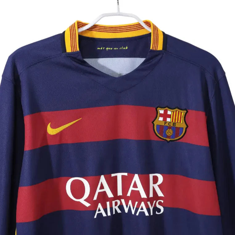 Camisa Barcelona 2015/16 Home - Manga Longa