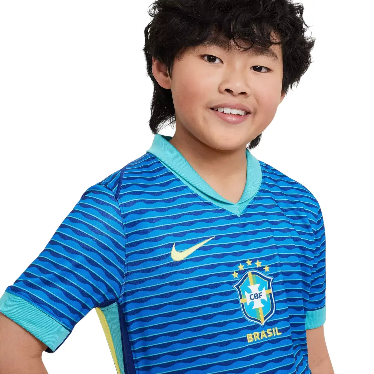 Camisa Brasil Infantil Azul