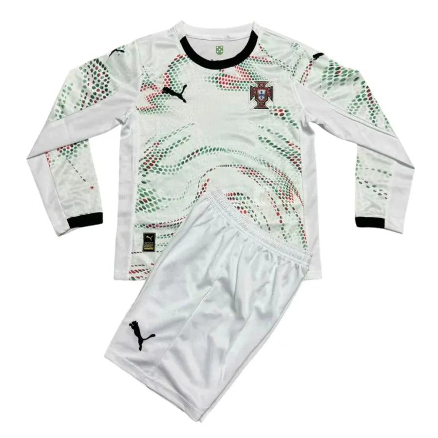 Camisa Seleção Portugal 2025 Away - Manga Longa - Kit Torcedor Infantil