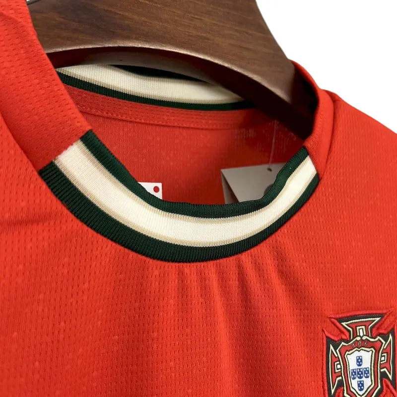Camisa Seleção Portugal 2025 Home - Manga Longa - Kit Torcedor Infantil