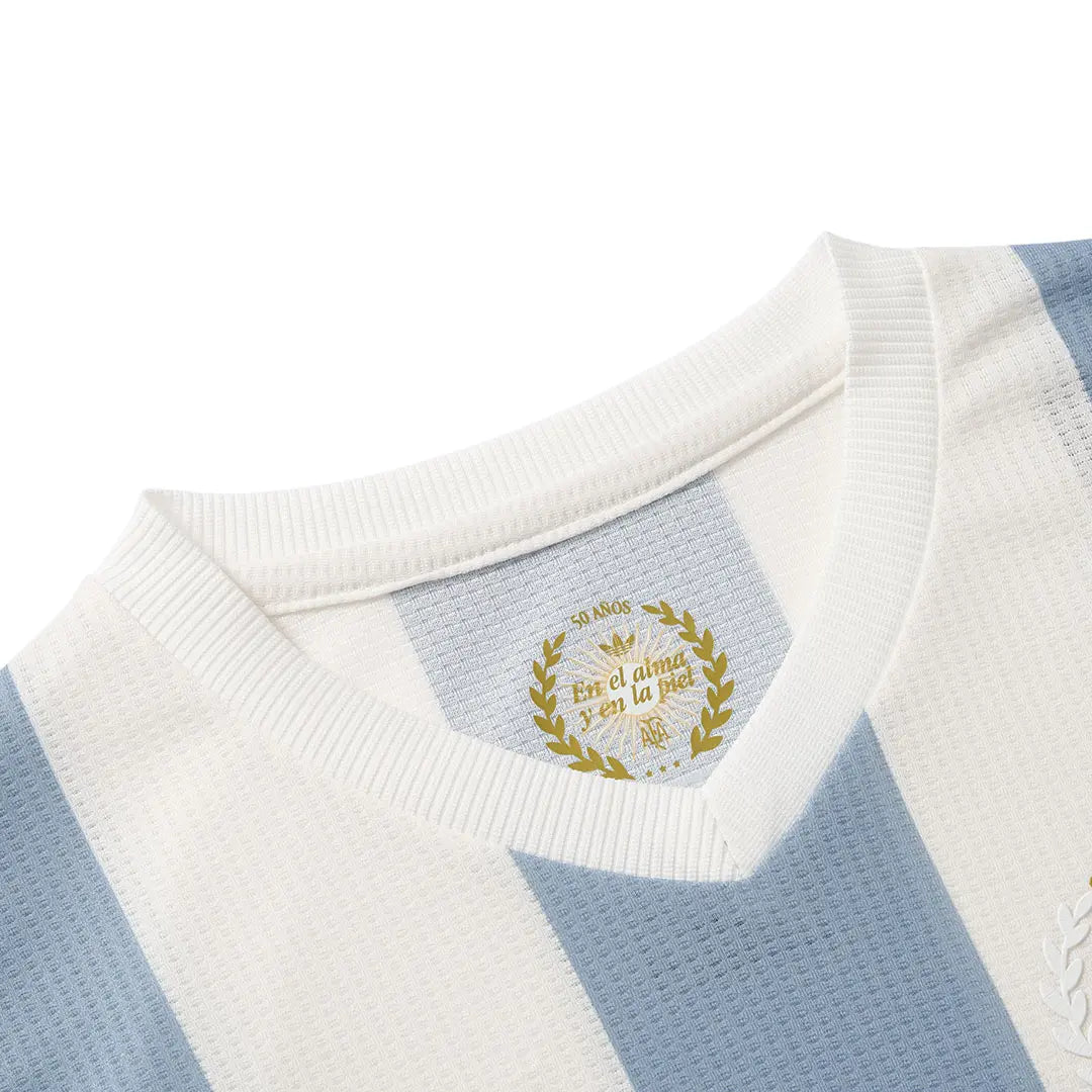 Camisa Seleção Argentina 50º Aniversário AFA - Kit Torcedor Infantil
