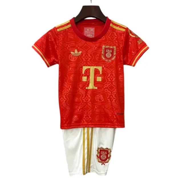 Camisa Bayern de Munique 2024/25 - 125º Aniversário - Edição Limitada - Kit Torcedor Infantil