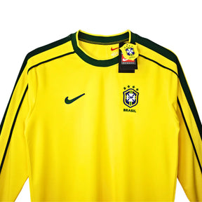 Camisa Brasil 1998 Home - Manga Longa