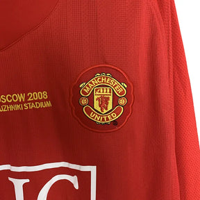 Champions League - Cristiano Ronaldo - Manchester United 2007/08 Home - Manga Longa