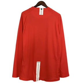 Camisa Manchester United 2007/08 Home - Manga Longa