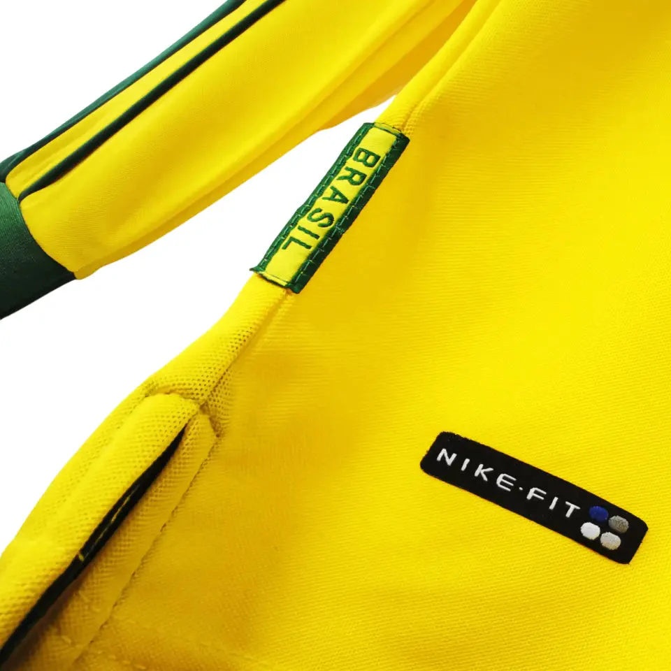 Camisa Brasil 1998 Home - Manga Longa
